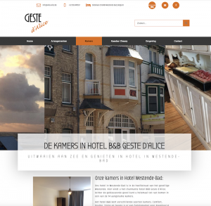 websitebouw websdesign hotel Westende geste de A'lice