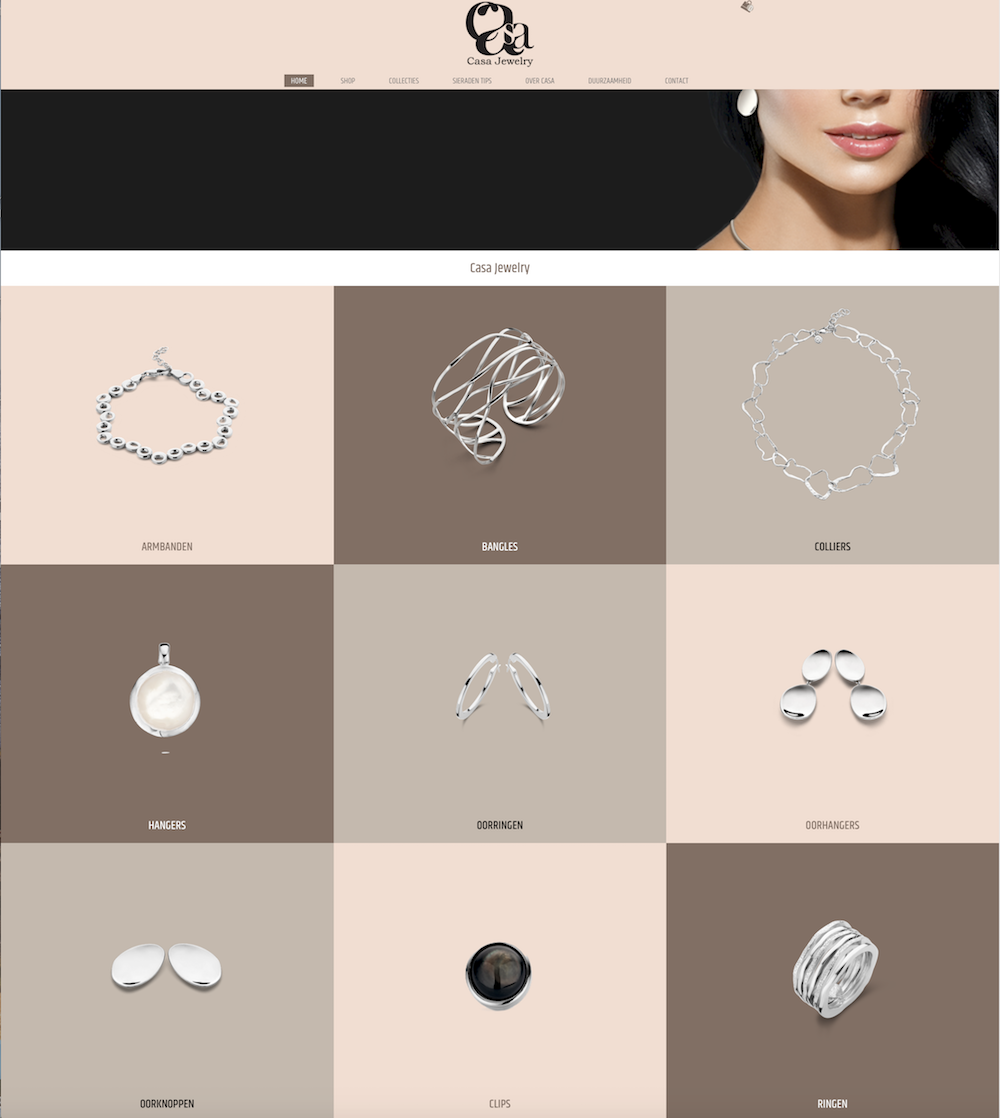 Webshop Casa Jewelry zilveren sieraden